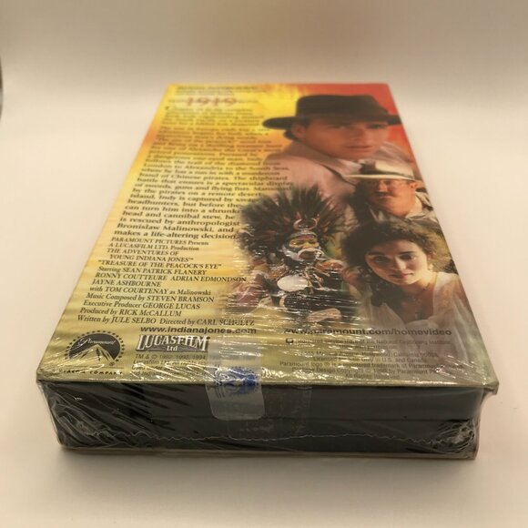 Indiana Jones and the temple of doom VHS  + Peacock Eye Sealed NEW Collectible - Picture 14 of 14